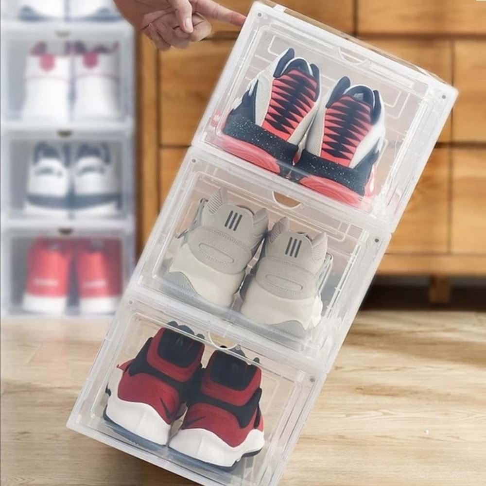 Plastik Organizer Kutu Ayakkabılık Saklama Kabı