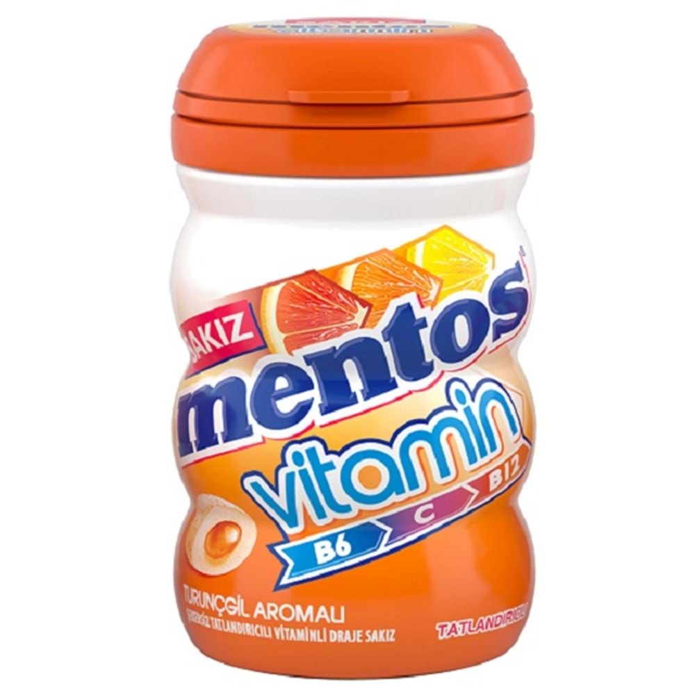 Mentos Vitamin Turunçgil Aromalı Sakız 90 gr.