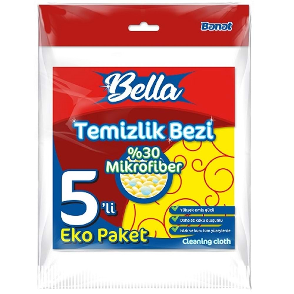 Banat Temizlik Bezi 5 Adet %30 Mikrofiber