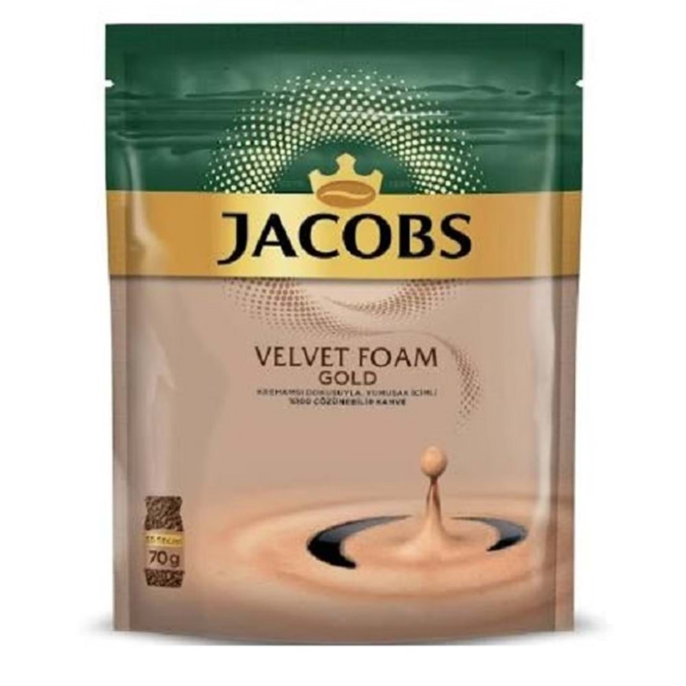 Jacobs Velvet Foam Gold Kahve 70 gr.