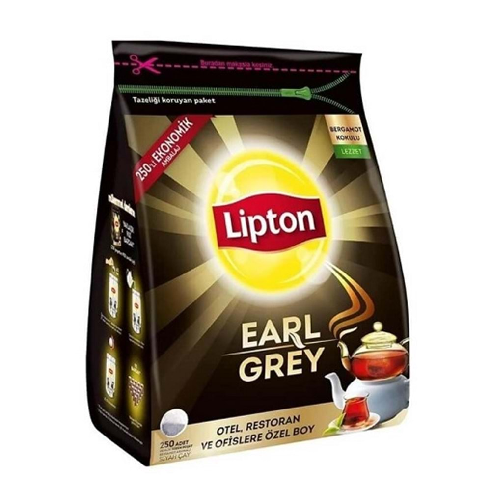 Lipton Early Grey Demlik Poşet Çay 250 li 800 gr.