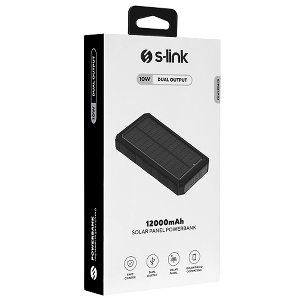 S-link Sl-P120 Taşınabilir Şarj Aleti 12000 mAh Powerbank