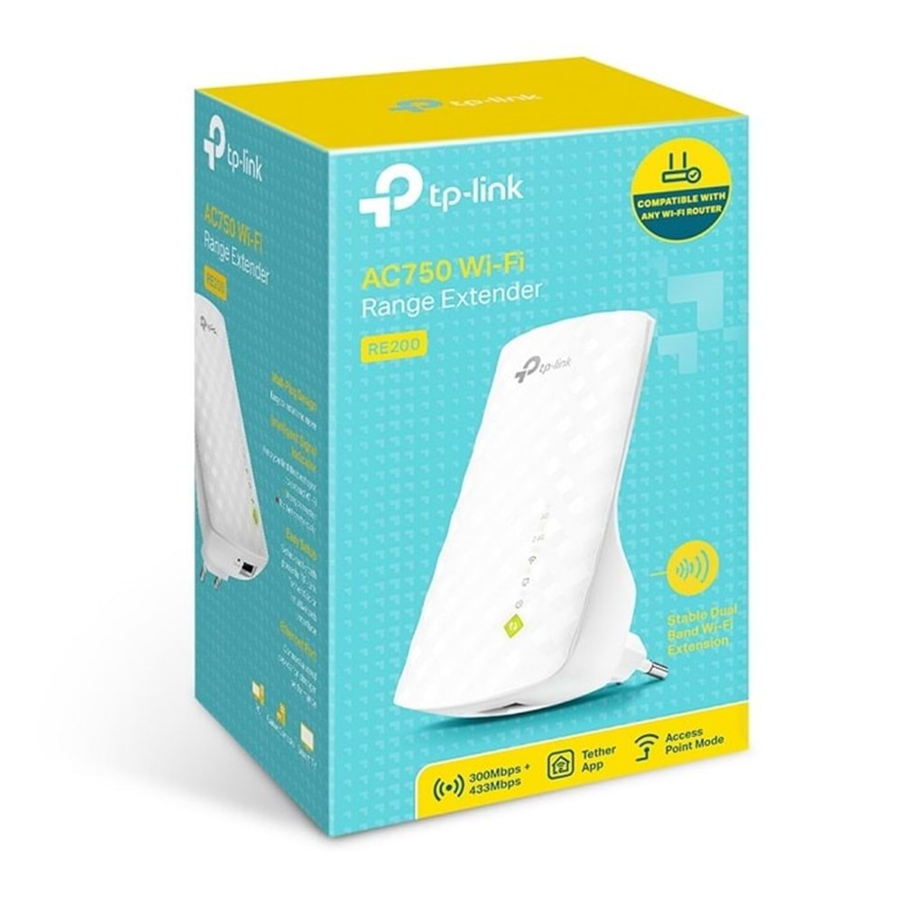 Tp-Link RE200 AC750 Kablosuz Menzil Genişletici