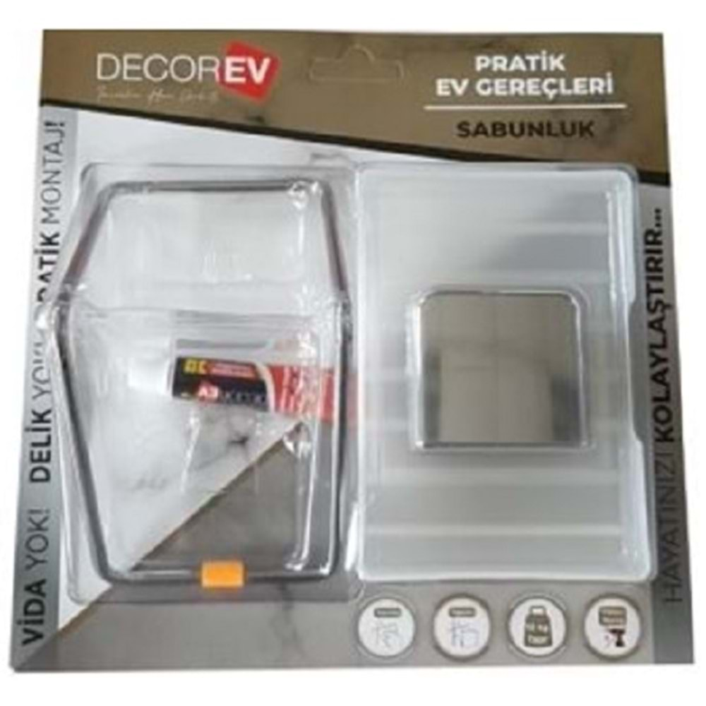 Decorev Sabunluk Plastik Krom DC-4784