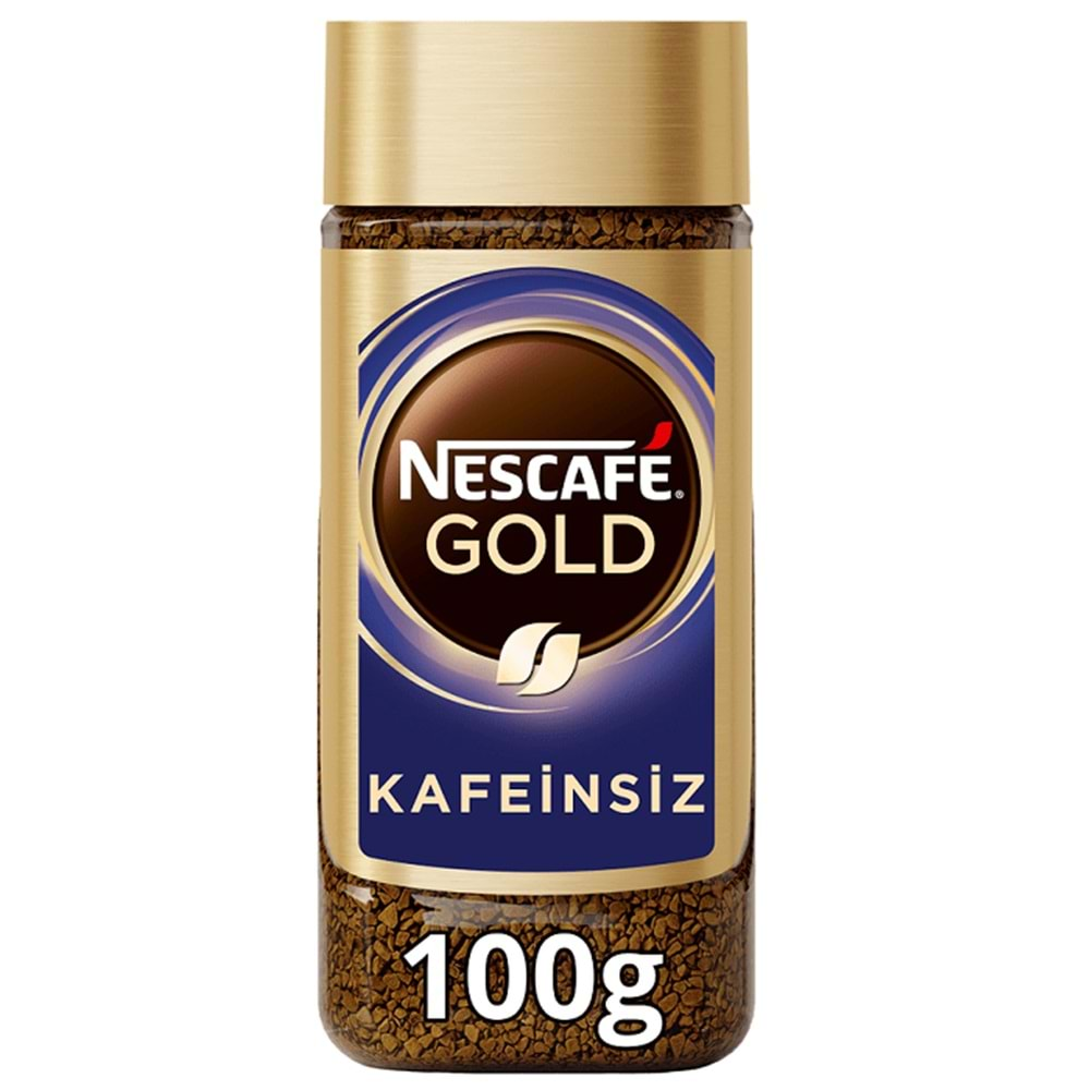 Nestle Nescafe Gold Kafeinsiz Kahve Cam Şişe 100 gr.