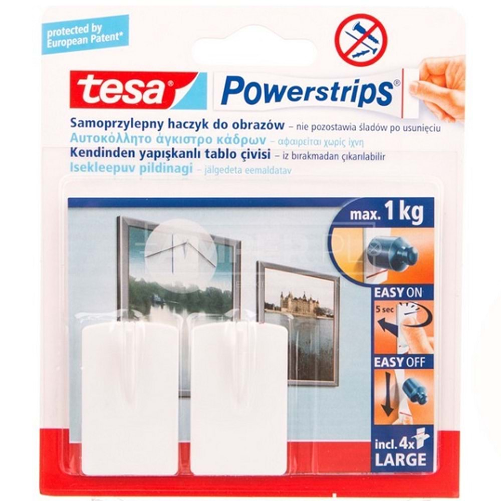 Tesa Powerstrips Tablo Çivisi 2'Li 58031