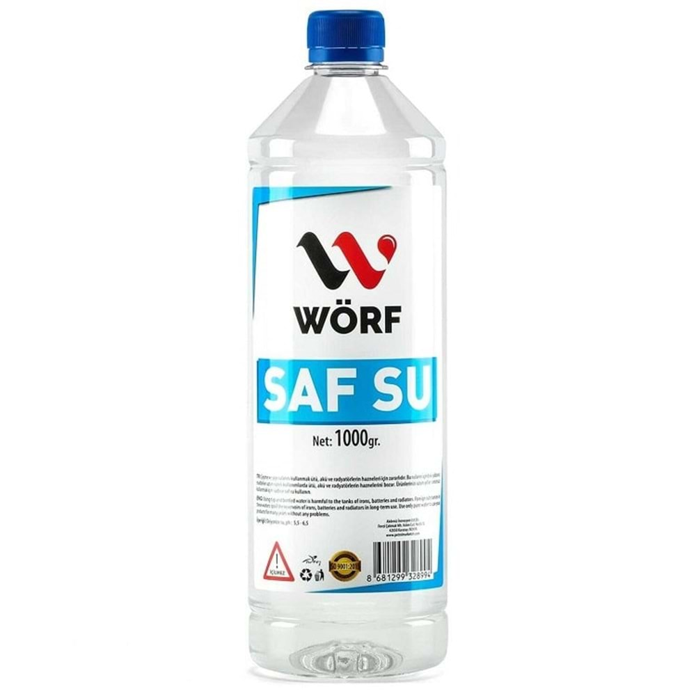 Wörf Saf Su Akü Suyu 1 Litre