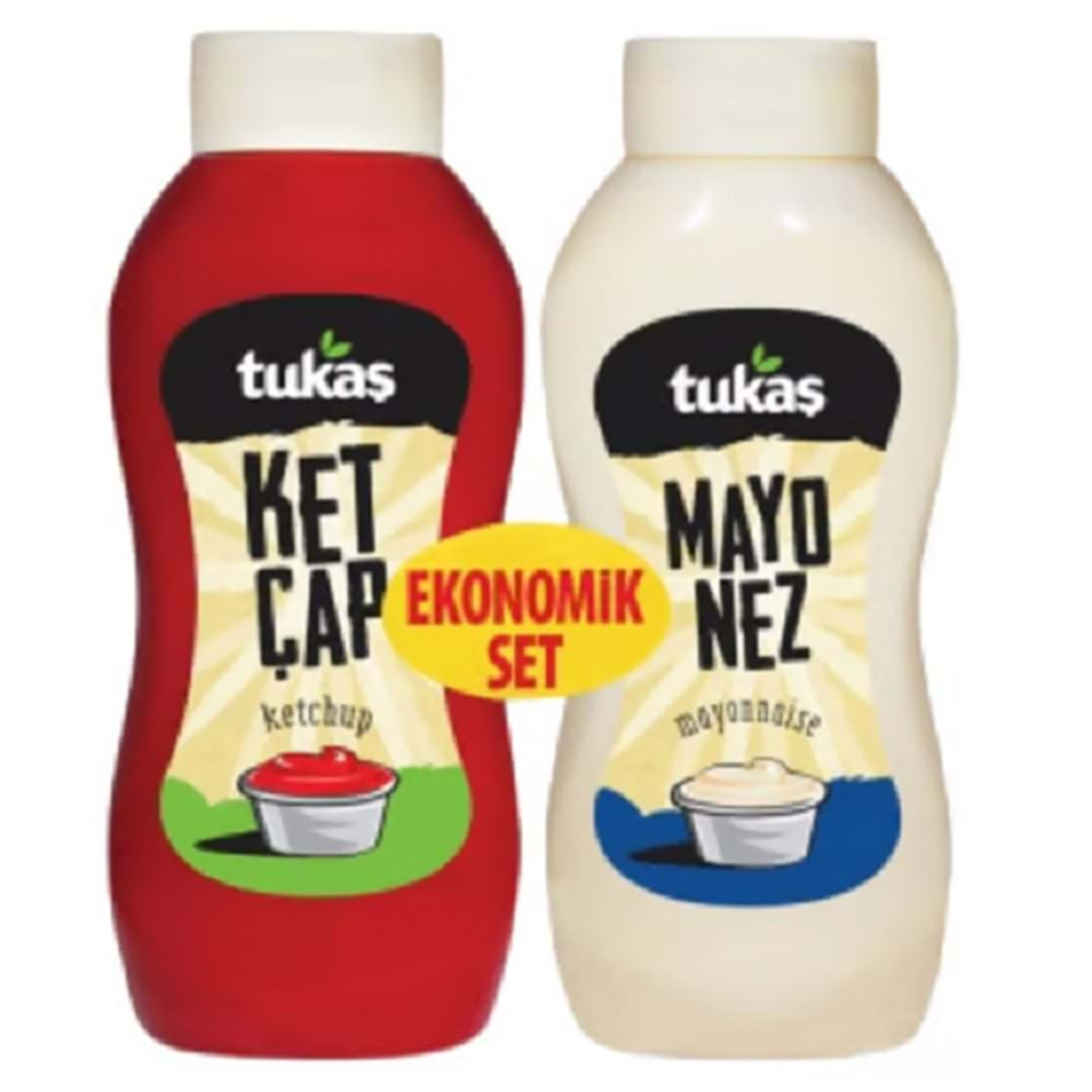 Tukaş Ketçap-Mayonez 650 gr+ 550 gr. Ekonomik Set