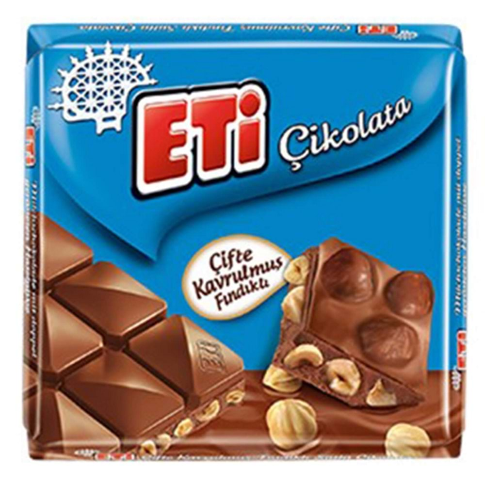 Eti Fındıklı Kare Çikolata 60 gr.