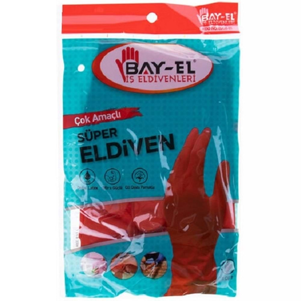 Bay-el Temizlik ve Bulaşık Eldiveni 9-9,5 cm (L) El-438-02