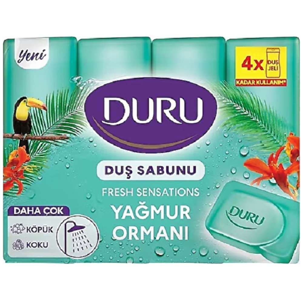 Duru Fresh Duş Sabunu Yağmur Ormanı 4x150 Gr