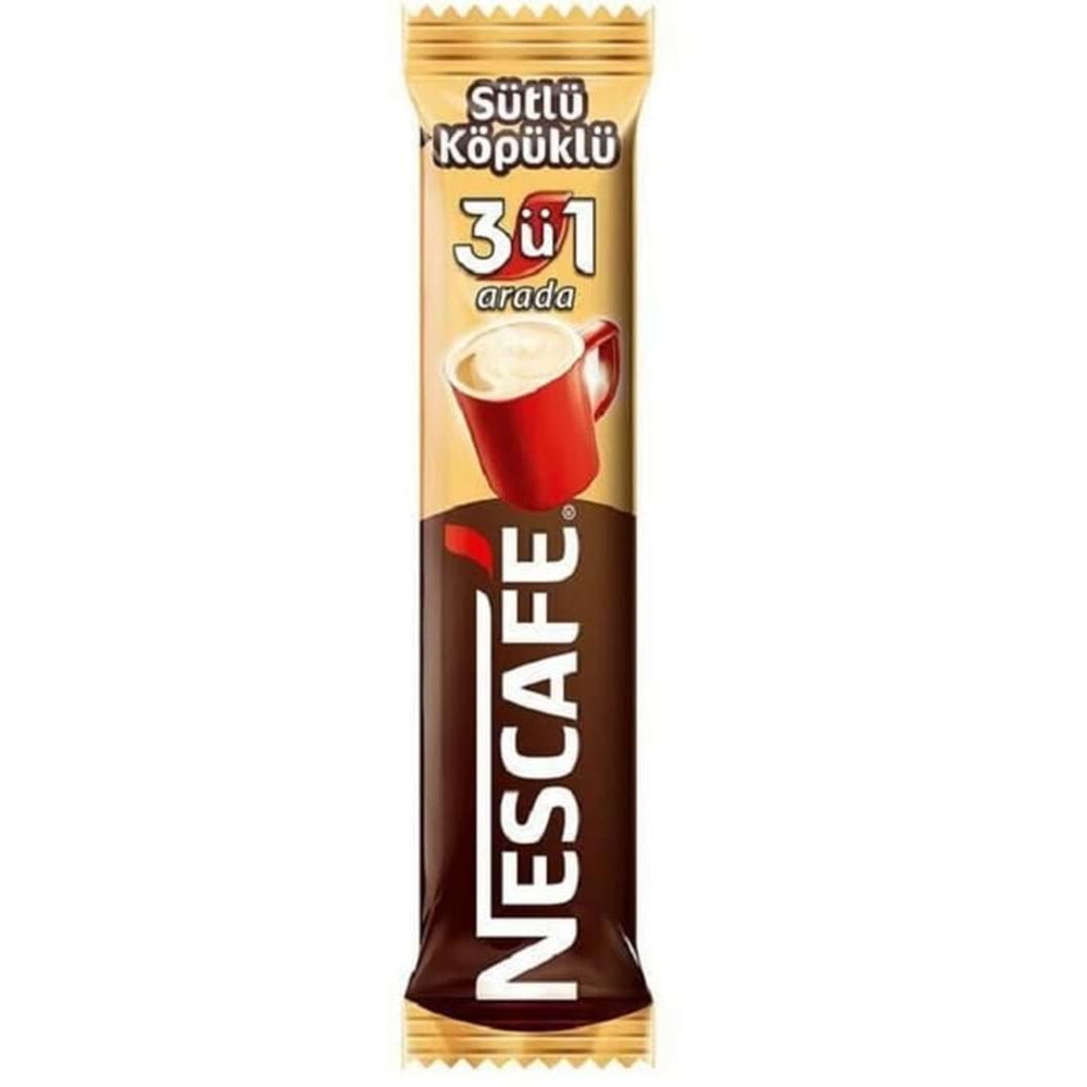 Nestle Nescafe 3 ü 1 Arada Sütlü Köpüklü 17,4Gr