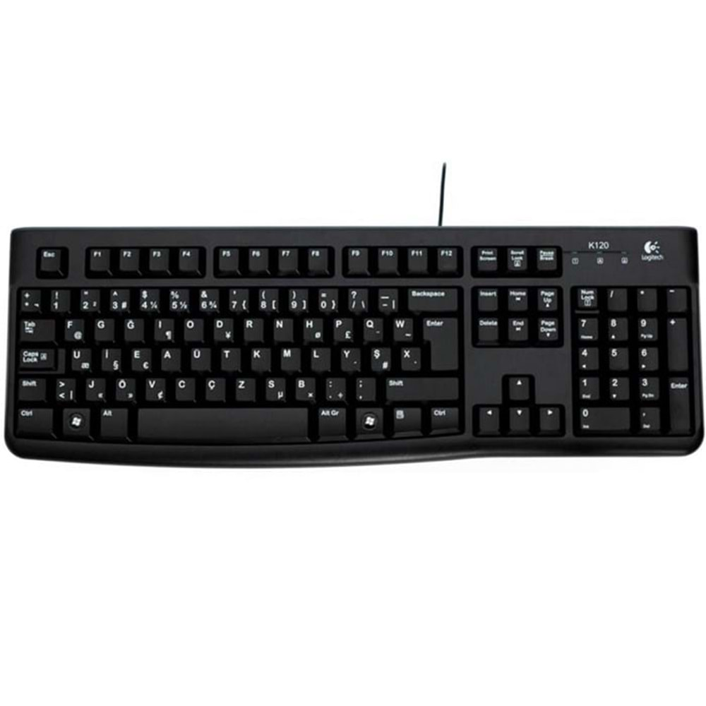 Logitech K120 Siyah Kablolu Klavye F (920-004163)