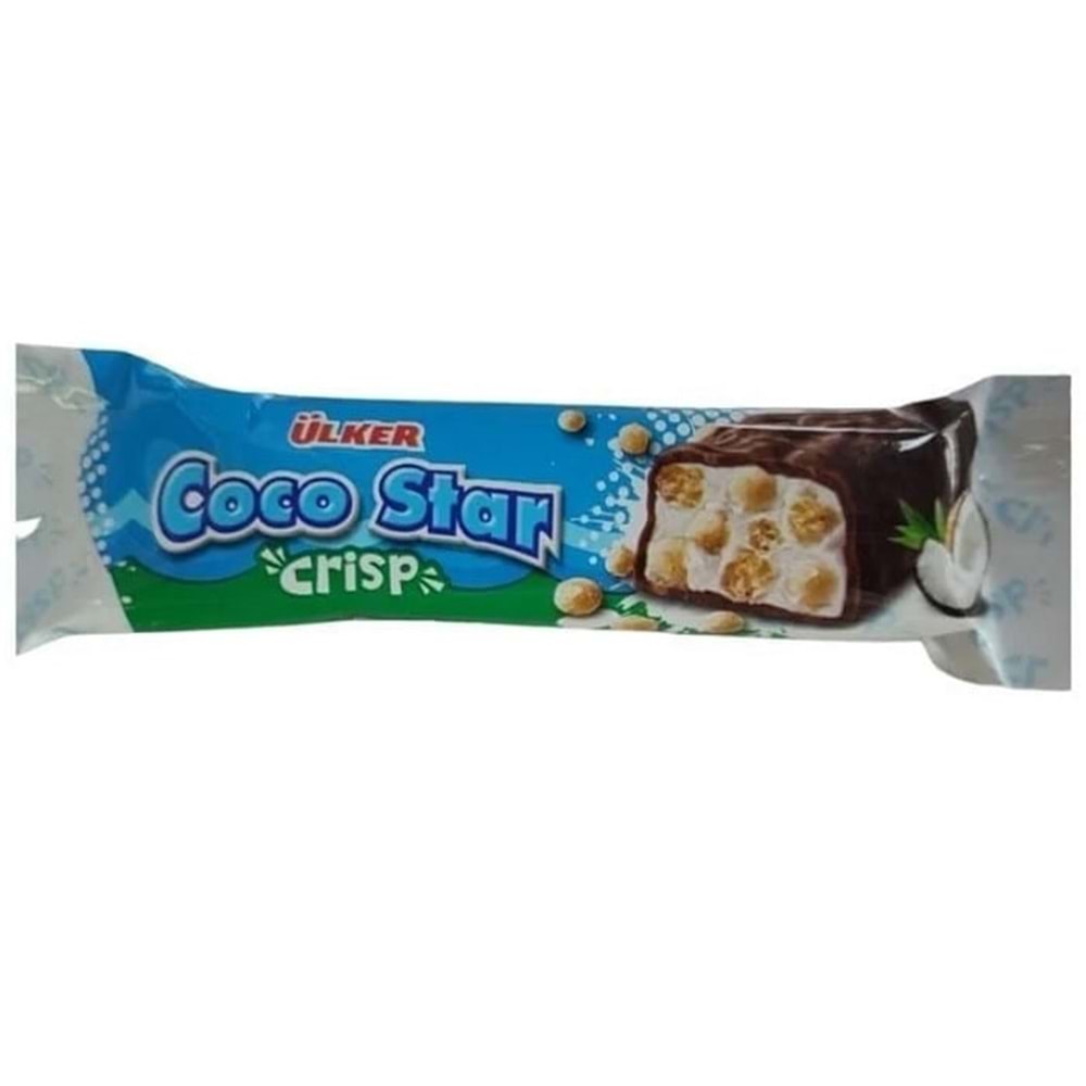Ülker Coco Star Hindistan Cevizli Crisp Çikolata Bar 20 gr. 1 Adet
