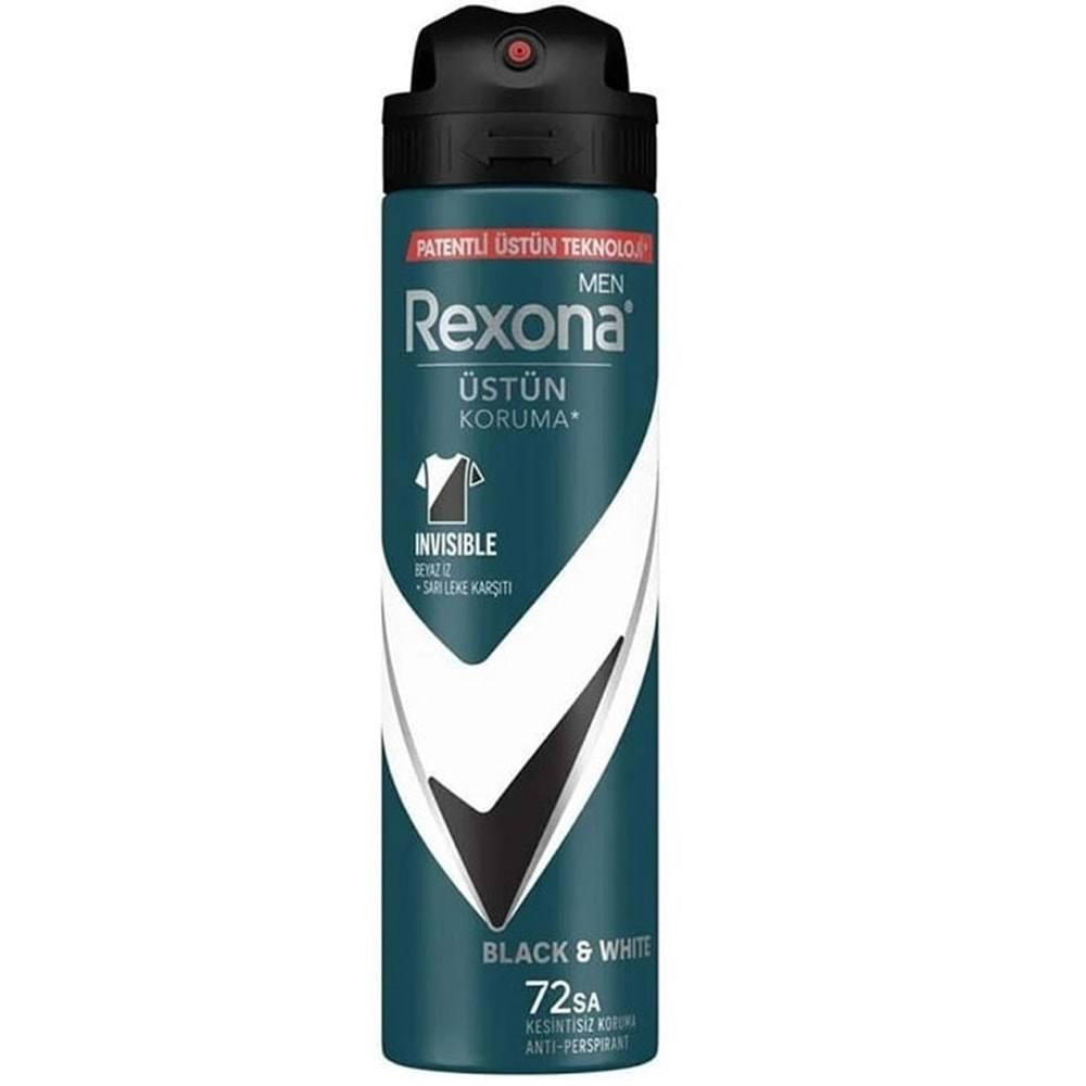 Rexona Men Invısıble Black White Deodorant 150 ml.