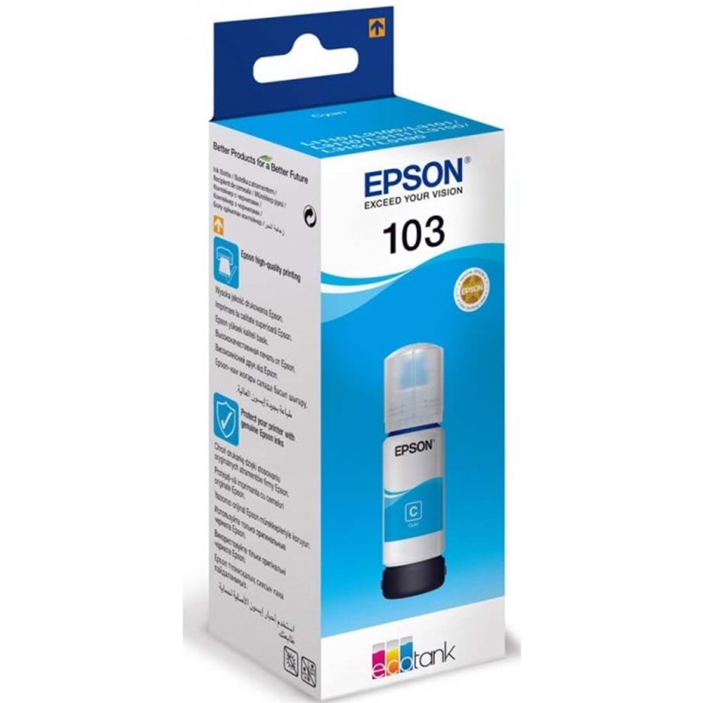 Epson 103 Orijinal Cyan Mürekkep 65 ml