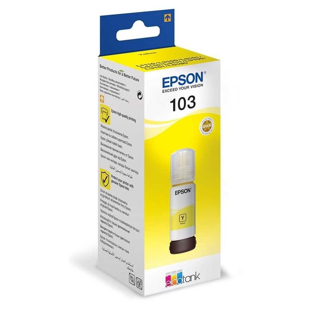 Epson 103 Orijinal Yellow Mürekkep 65 ml