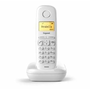 Gigaset A170 Beyaz 50 Rehber Işıklı Ekran Dect Telsiz Telefon