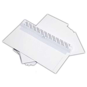 Diplomat Zarfı Pencereli Silikonlu 1 Adet 105x240 mm