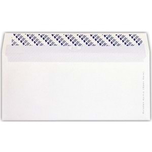 Diplomat Zarfı Penceresiz Silikonlu 100 Adet 105x240 mm
