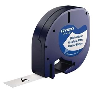 Dymo LetraTag 12268 Şeffaf Plastik Şerit 12mm x 4m S0721530