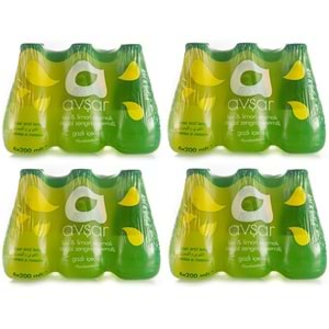 Avşar Kivi & Limon Aromalı Maden Suyu Soda 200 ml. 24 lü