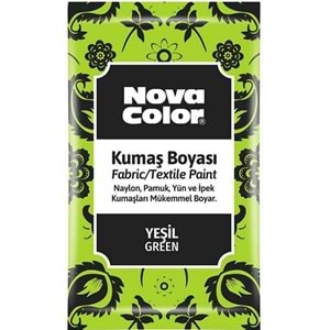 Nova Color Kumaş Boyası Toz Yeşil 12 gr.
