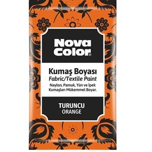 Nova Color Kumaş Boyası Toz Turuncu 12 gr.