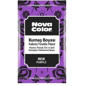 Nova Color Kumaş Boyası Toz Mor 12 gr.