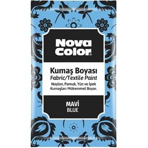 Nova Color Kumaş Boyası Toz Mavi 12 gr.