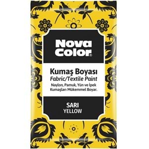 Nova Color Kumaş Boyası Toz Sarı 12 gr.