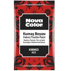 Nova Color Kumaş Boyası Toz Kırmızı 12 gr.