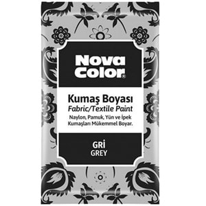 Nova Color Kumaş Boyası Toz Gri 12 gr.