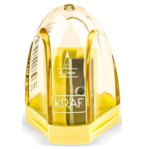 Kraf Hazneli Şeffaf Kalemtıraş Kod: 731G