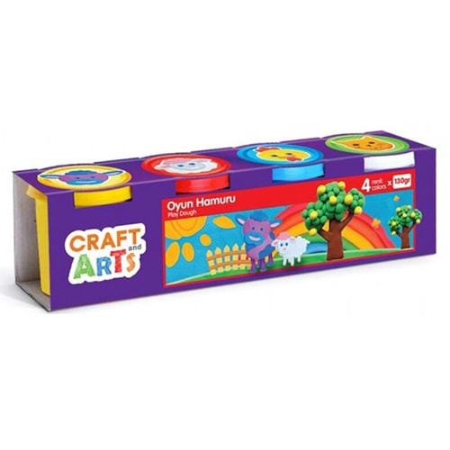Craft And Arts Oyun Hamuru 4x130 gr 4 Renk