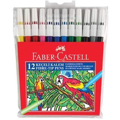 Faber-Castell Keçeli Kalem 12'li Poşet
