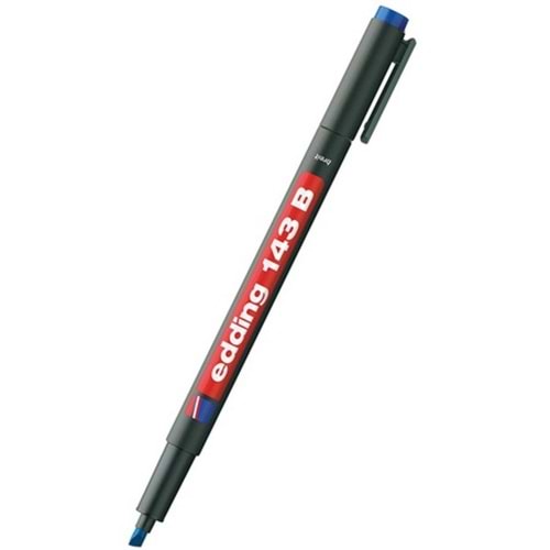Edding E143B Asetat Kalem Kesik Uç Mavi