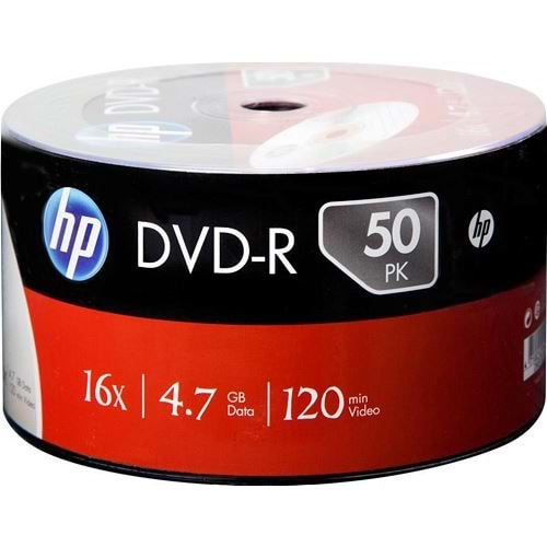 Hp Boş Dvd-R 50 li 4,7gb/120min 16X Shrink