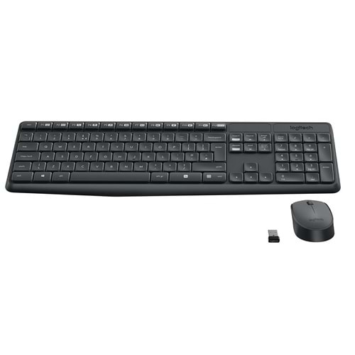 Logitech Mk235 Siyah Kablosuz Set (920-007925) Klavye+Mouse