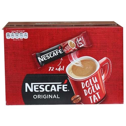Nestle Nescafe 3 ü 1 Arada Phnx 72 Adet 17,5Gr