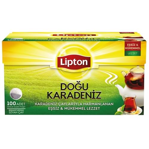 Lipton Demlik Süzen Poşet Siyah Çay Doğu Karadeniz 100 lü 320 gr.