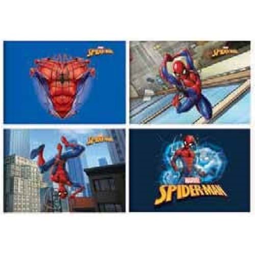 Spider Man Resim Defteri 17x24 cm Plastik Kapak Küçük 24 Yaprak