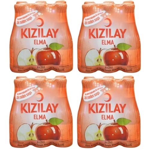 Kızılay Elma Aromalı Maden Suyu Soda 200 ml. 24 lü