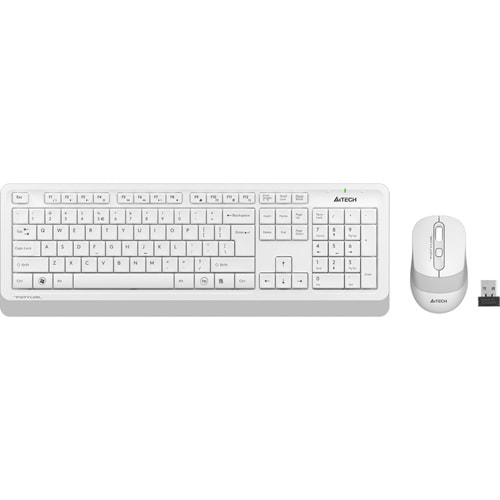 A4 Tech FG1010 Beyaz Q Multimedia Klavye+Optik Mouse
