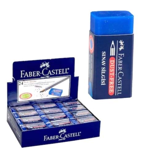 Faber Castell Sınav Silgisi Mavi (187170) 24 Adet 1 Kutu