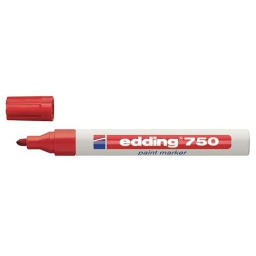 Edding 750 Paint Marker Hobi Sanat Kalemi 2-4 mm Kırmızı