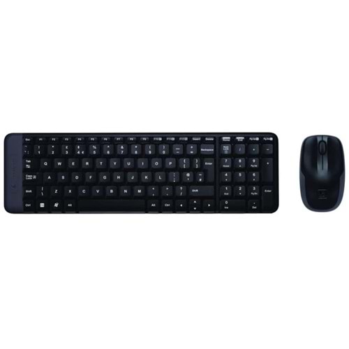 Logitech MK220 Kablosuz Siyah Klavye+Mouse Set