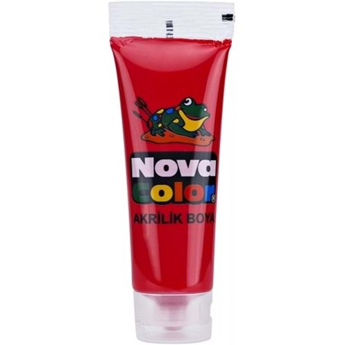 Nova Color Akrilik Kırmızı Tüp Boya 75 gr.