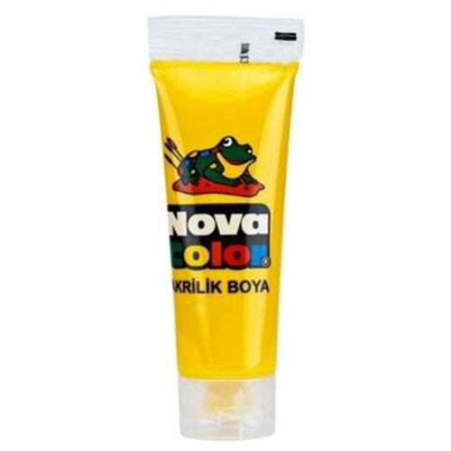 Nova Color Akrilik Sarı Tüp Boya 75 gr.