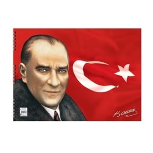 Keskin 25x35 15 Karton Kapaklı Atatürk Resim Defteri
